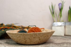 upcycling Dekoschale aus Altpapier