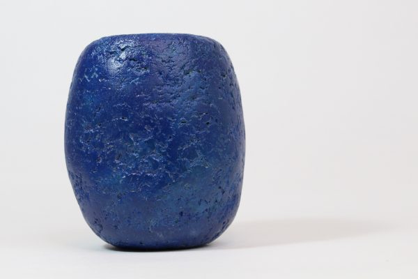 upcycling Vase in blau