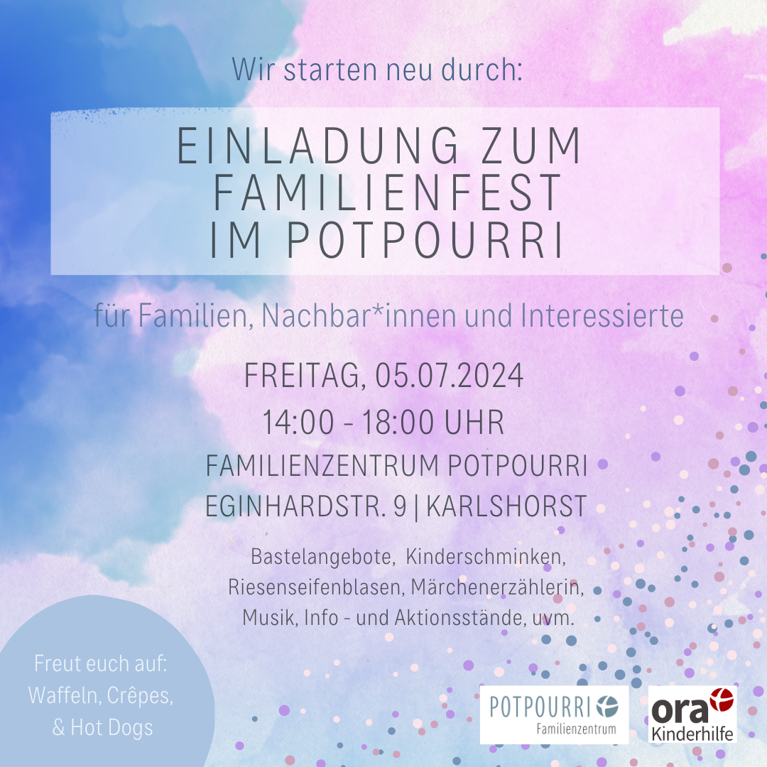Einladung Familienfest Potpourri